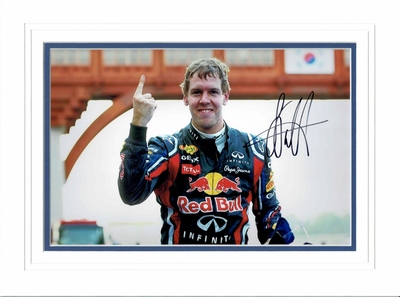Sebastian Vettel signed photo