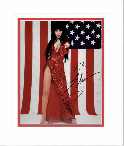 Elvira signed 10 x 8 photo