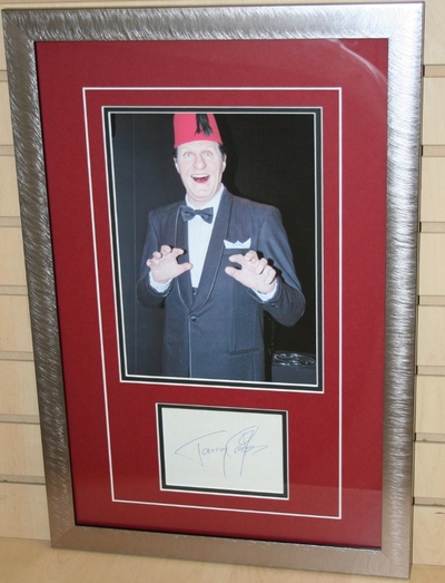 Tommy Cooper signed album page