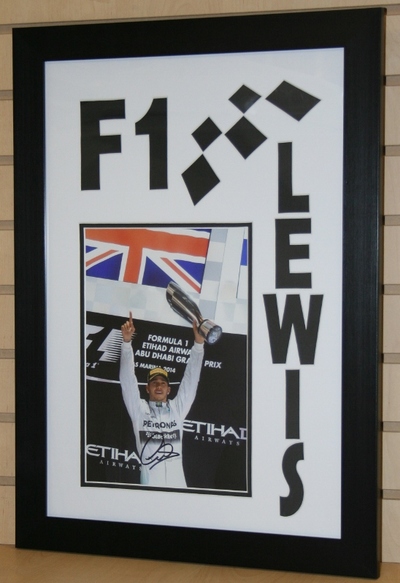 Lewis Hamilton signed 12x8 photo