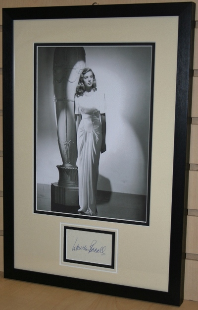 Lauren Bacall signature
