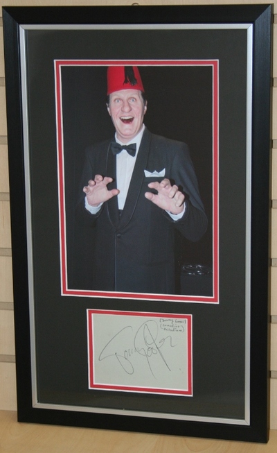 Tommy Cooper signed album page