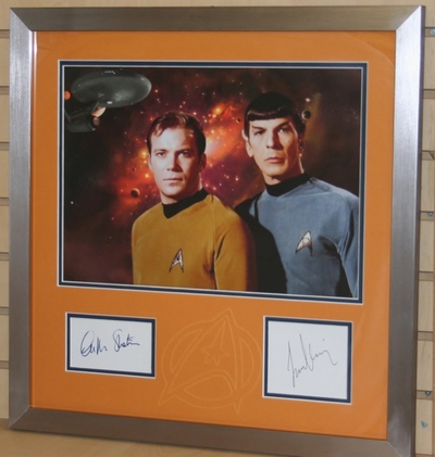Star Trek double signed display
