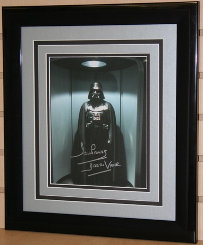 Darth Vader signed photograph
