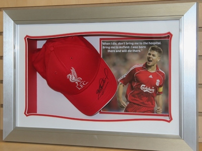 Steven Gerrard signed cap