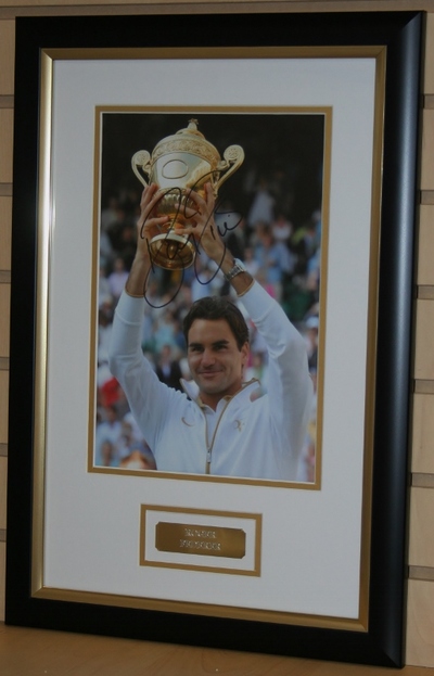 Roger Federer signed photo