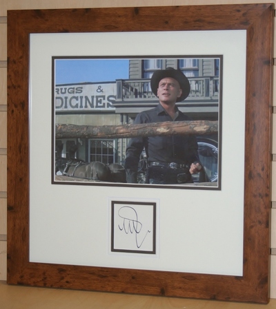 Yul Brynner signed-display