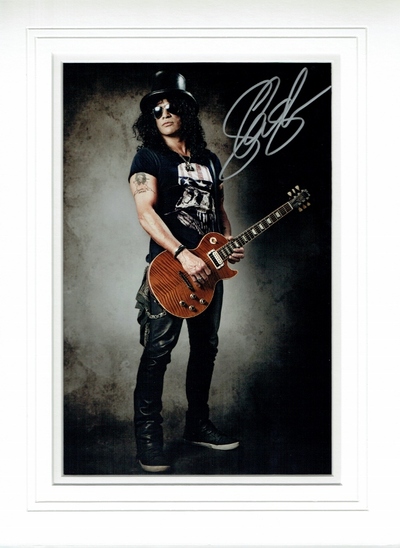 Slash signed 12 x 8 photo