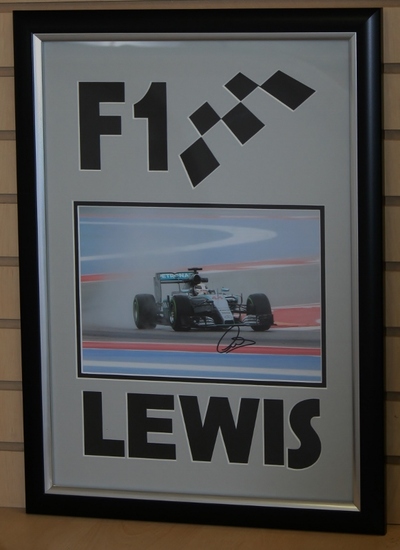 Lewis Hamilton signed 12 x 8