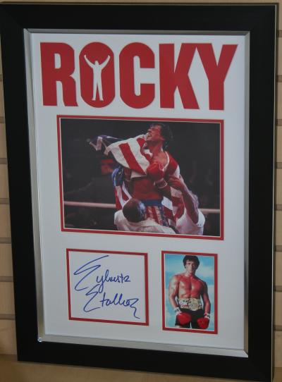 Rocky Balboa signed & framed