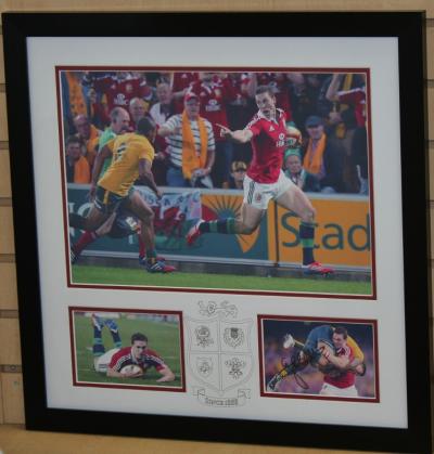 George North signed and framed
