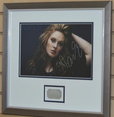 Adele signed photograph