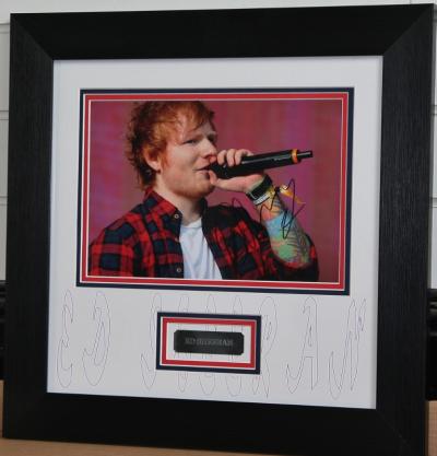 Ed Sheeran signed 12 x 8 photo