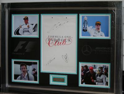 Signed Mercedes F1 team