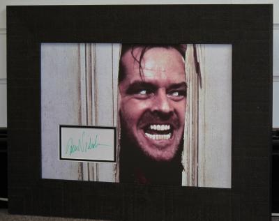 "Here's Johnny" signed & framed