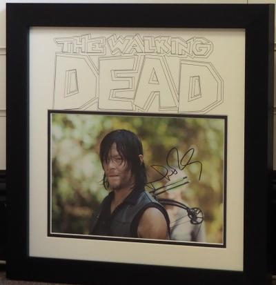 Norman Reedus signed 12 x 8