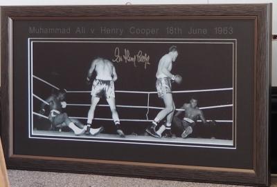 Sir Henry Cooper signed photo