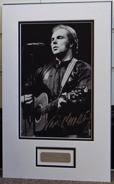 Van Morrison signed 12 x 8 photo
