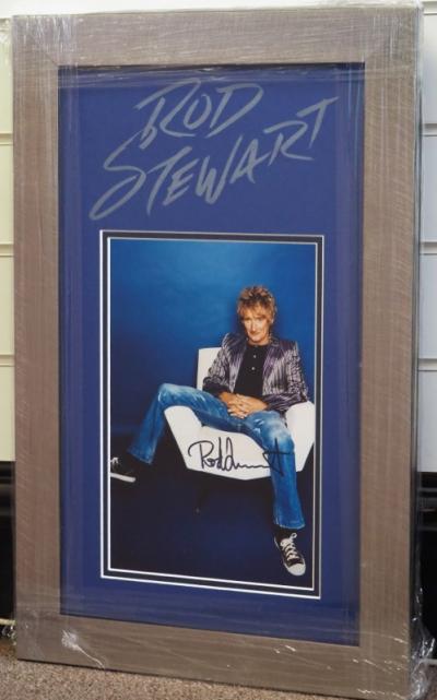 Rod Stewart signed photo