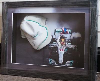 Lewis Hamilton signed F1 cap