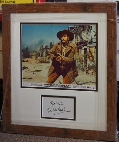 Eli Wallach signed presentation