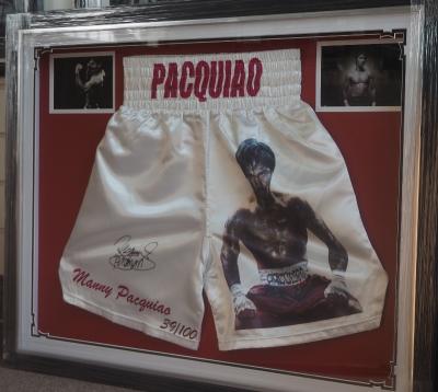 Manny Pacquiao signed trunks