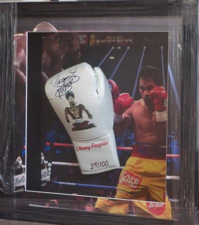 Manny Pacquiao signed glove