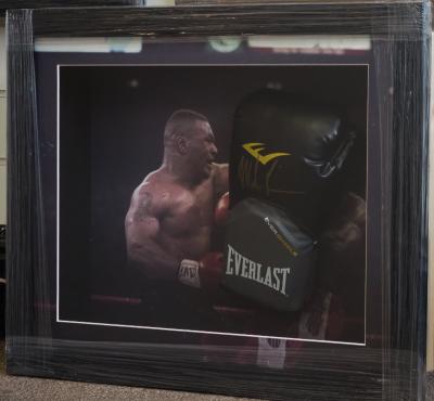 Mike Tyson hand signed glove