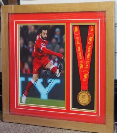 Liverpool Mo Salah Signed photo