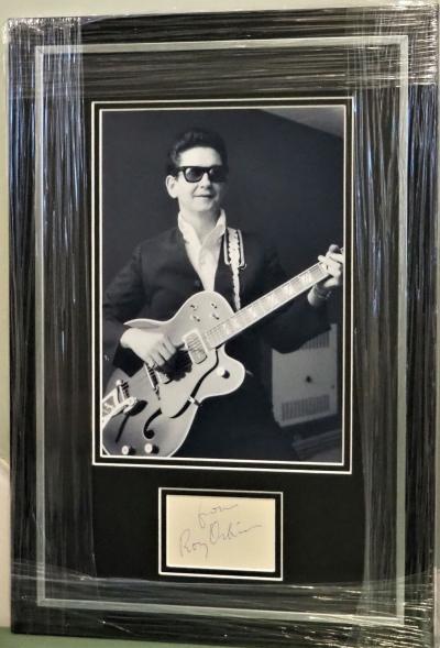 Roy Orbison hand signed page