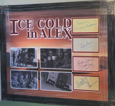 Ice Cold in Alex, cast signed