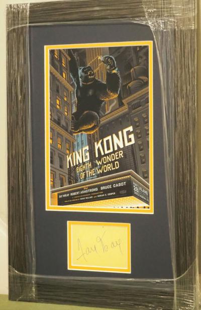 Fay Wray King Kong autograph