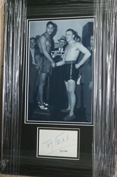 Tommy Farr boxing signature