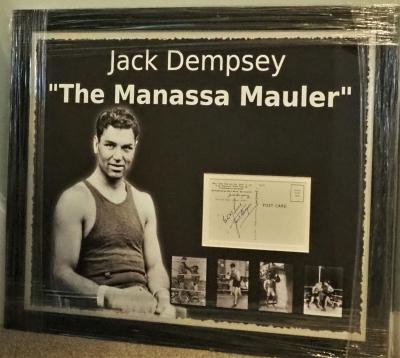 Boxer Jack Dempsey signature