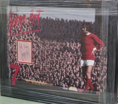 George Best signed album page