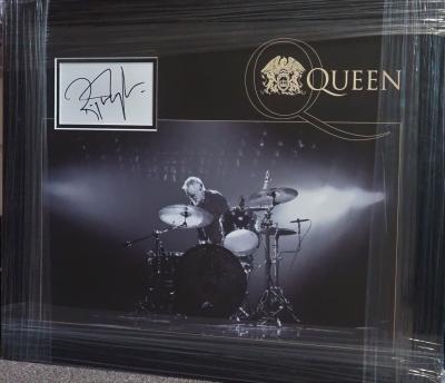 Roger Taylor hand signed card