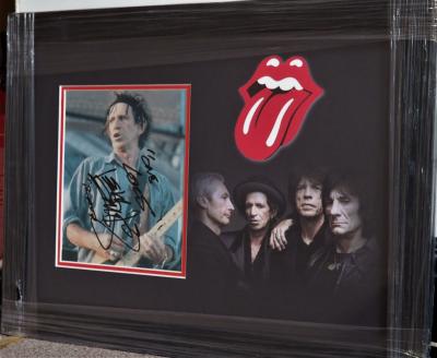 Keith Richards signed 10 x 8