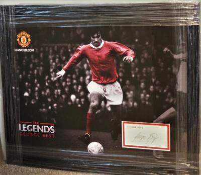 George Best signed page