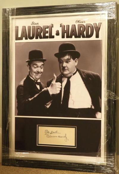 Laurel & Hardy autographs