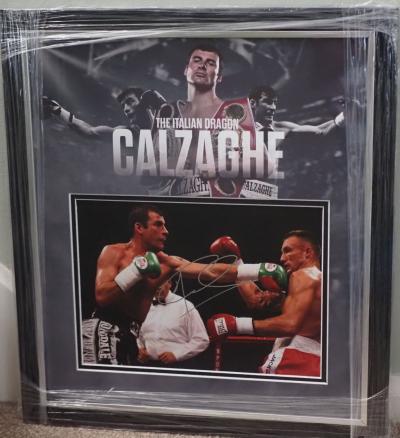 Joe Calzaghe signed 12 x 8 photo