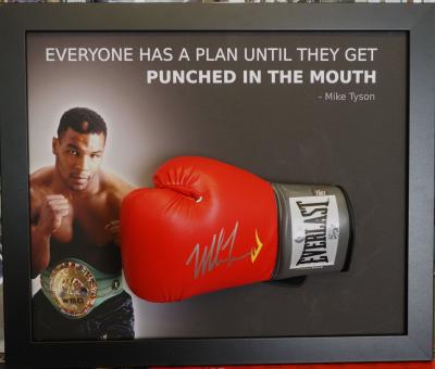 "Iron" Mike Tyson signed glove