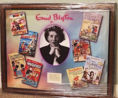 Enid Blyton signed album page