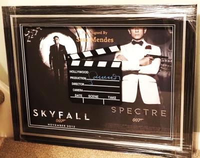 Sam Mendes signed clapper board