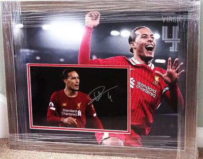 Virgil Van Dijk signed 12 x 8