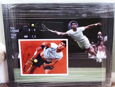 Carlos Alcaraz signed 10 x 8