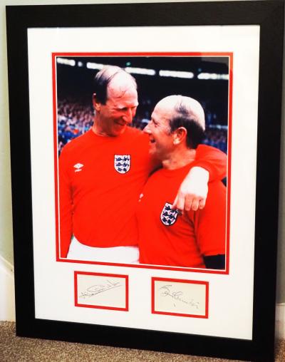 Bobby & Jack Charlton autographs