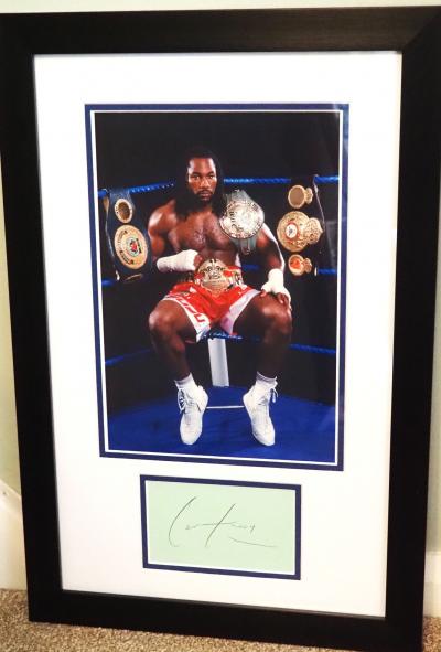 Lennox Lewis autograph