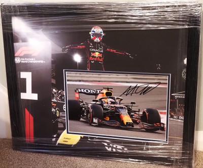Max Verstappen signed 12 x 8